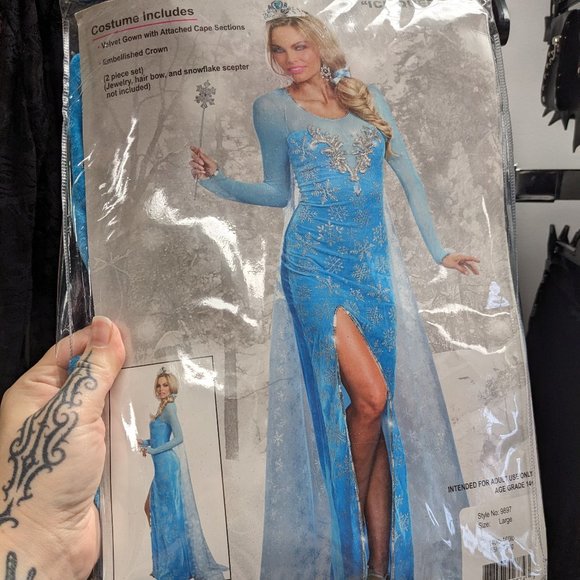 Adult Elsa Costume 9897 Dreamgirl Ice Queen boutique closing sale NWT - Picture 1 of 2